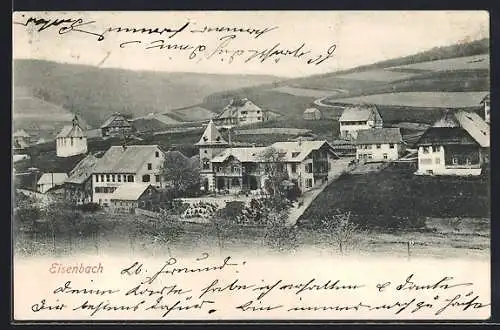 AK Eisenbach / Schwarzwald, Ortsansicht aus der Vogelschau