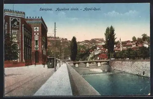 AK Sarajevo, Appelova obala, Strassenbahn