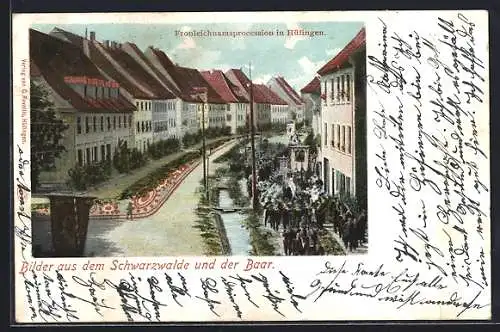 AK Hüfingen /Schwarzwald /Baar, Fronleichnamsprocession