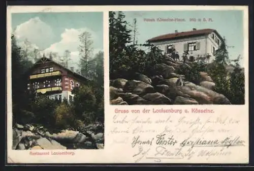AK Wunsiedel, Restaurant Louisenburg, Neues Kösseine-Haus