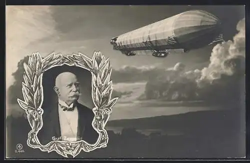 AK Graf Zeppelin und sein lenkbares Luftschiff