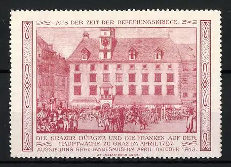 Reklamemarke Graz, Die Grazer Bürger und die Franken 1797, Hauptwache