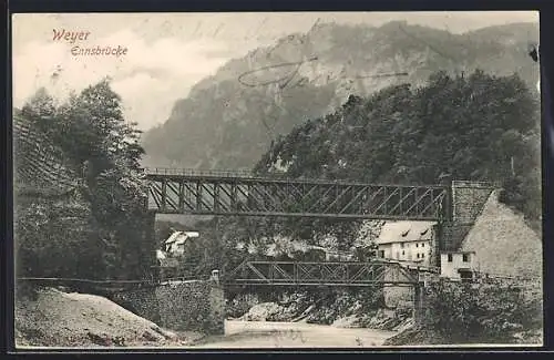 AK Weyer, Blick zur Ennsbrücke