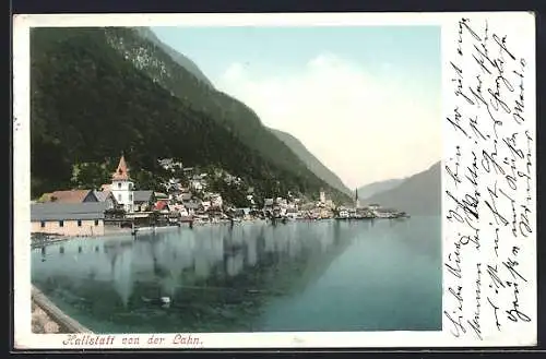 AK Hallstatt, Blick von der Lahn