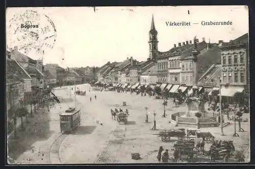 AK Sopron-Ödenburg, Varkerület, Strassenbahn