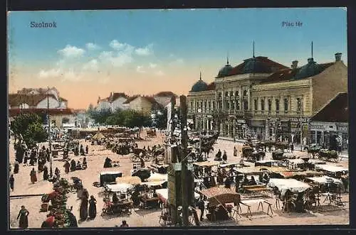 AK Szolnok, Piac tér, Marktplatz