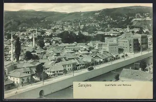 AK Sarajevo, Quai-Partie und Rathaus