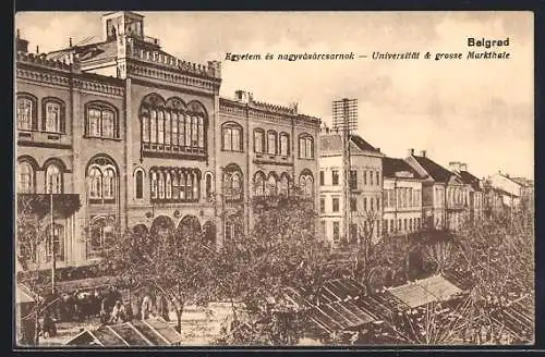 AK Belgrad, Universität und grosse Markthalle