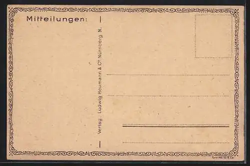 AK Studierzimmer des Pfarrer Ludwig Heumann