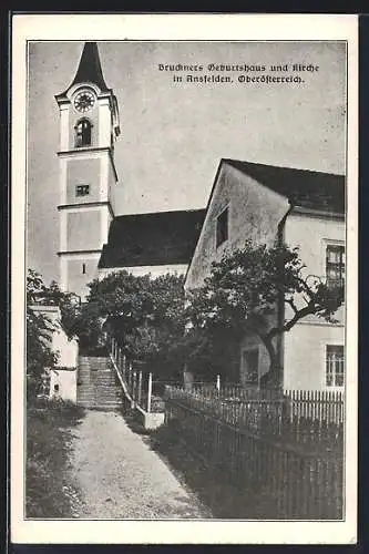 AK Ansfelden, Bruckners Geburtshaus & Kirche