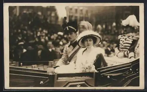 AK Herzog Ernst August und Herzogin Victoira Luise in Braunschweig 1913