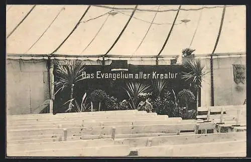 AK Missionszelt Emanuel, Das Evangelium aller Kreatur