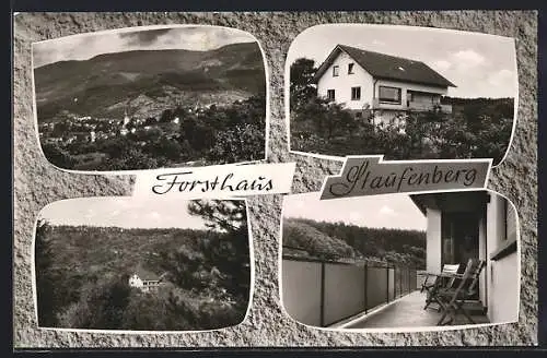 AK Staufenberg / Murgtal, Gesamtansicht, Blicke auf Forsthaus
