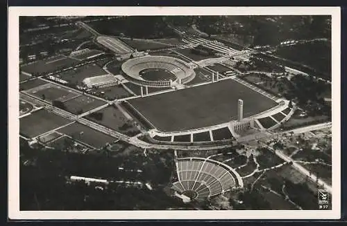 AK Berlin, Reichssportfeld, Olympiastadion mit Dietrich Eckardt Freilichtbühne