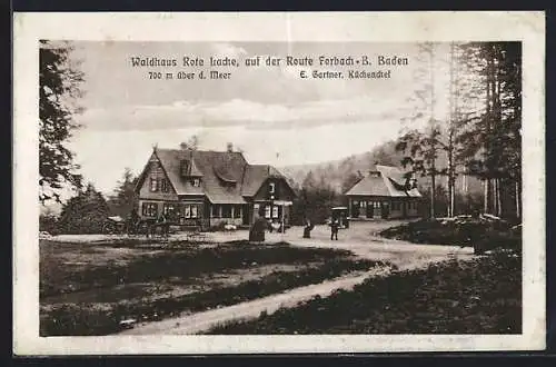 AK Forbach b. Baden, das Waldhaus Rote Lache