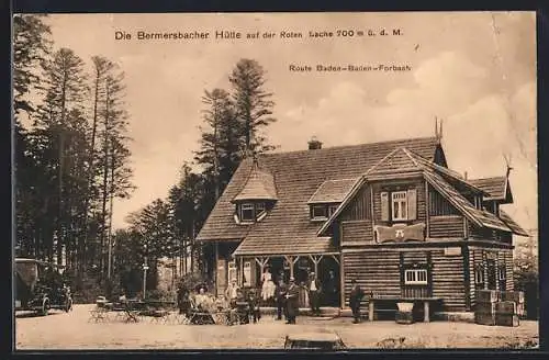 AK Forbach, Bermersbacherhütte auf der Roten Lache