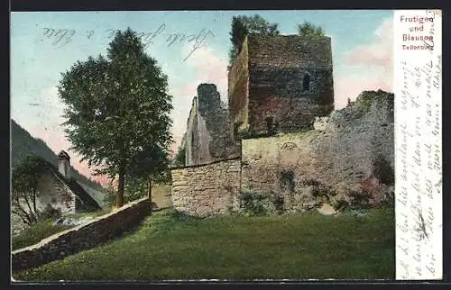 AK Frutigen, Ruine der Tellenburg