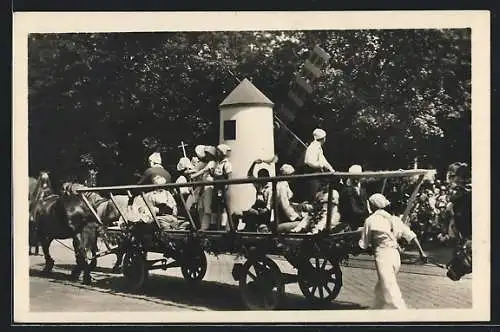 AK Wien, Wagen beim Gewerbefestzug 1929