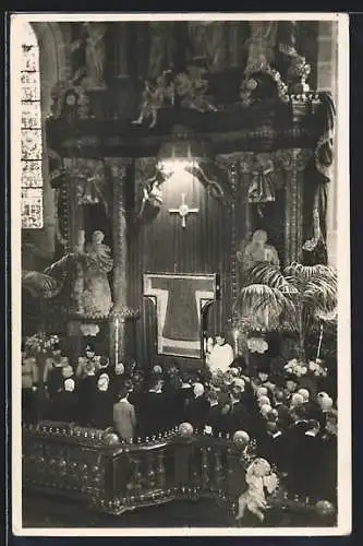 AK Trier, Ausstellung des heiligen Rocks im Dom 1933, Eröffnungsfeier