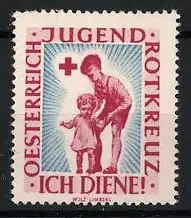 Reklamemarke Österreich, Jugend Rotkreuz, Rotes Kreuz und Kinder