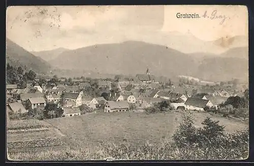 AK Gratwein, Teilansicht mit Kirche