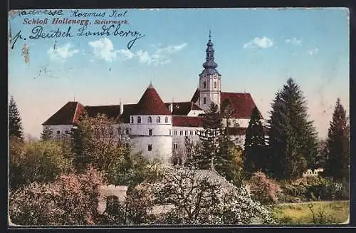 AK Hollenegg, Blick auf's Schloss