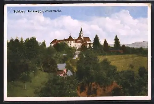 AK Hollenegg /Steiermark, Blick auf das Schloss