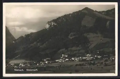 AK Stainach /Steiermark, Teilansicht mit Bergen