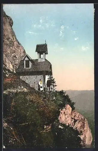 AK Gröbming, Friedenskirchlein an der Kaiserwand des Stoderzinkens