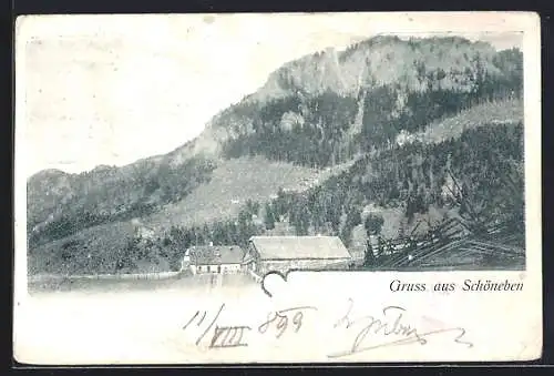 AK Schöneben, Gasthaus Ferdinand Reiter