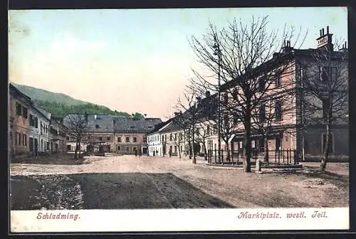 AK Schladming, Marktplatz, Westlicher Teil