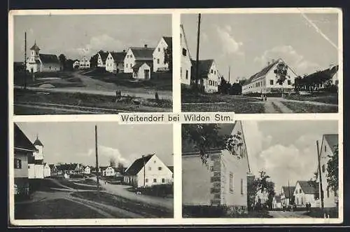 AK Wildon /Stmk., Weitendorf, Ortspartien mit Gebäudeansicht