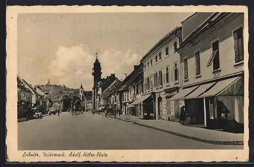 AK Leibnitz, Platz mit Geschäften