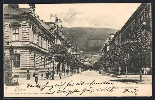 AK Leoben, Blick in die Franz Josef-Strasse