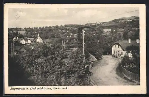 AK Dechantskirchen, Stögersbach, Teilansicht mit Kirche