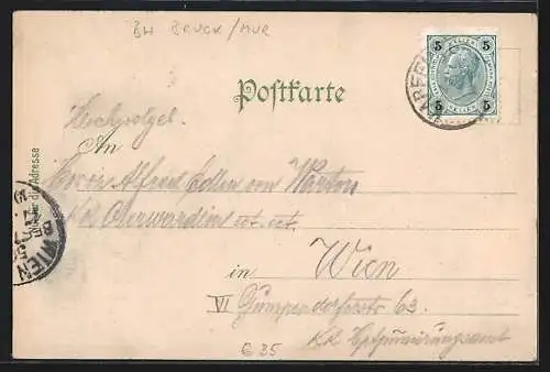 AK Bad Steinerhof, Wohnhaus mit sitzenden Bewohnern vor der Tür