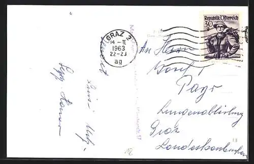 AK Grambach b. Graz, Schloss Spielerhof, Gasthaus Hammerl und Villa Dr. Hansa