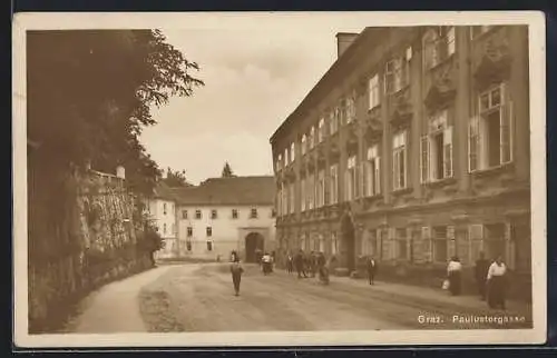 AK Graz, Blick in die Paulustorgasse