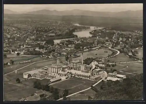 AK Rheinfelden, Fliegeraufnahme der Brauerei Feldschlösschen