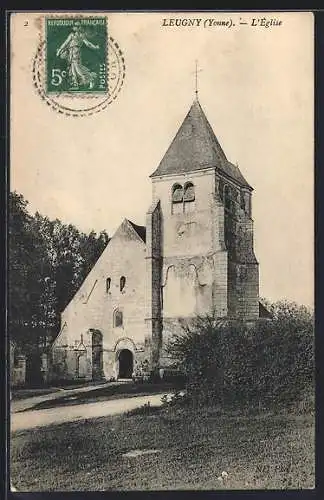 AK Leugny, vue et l'Eglise