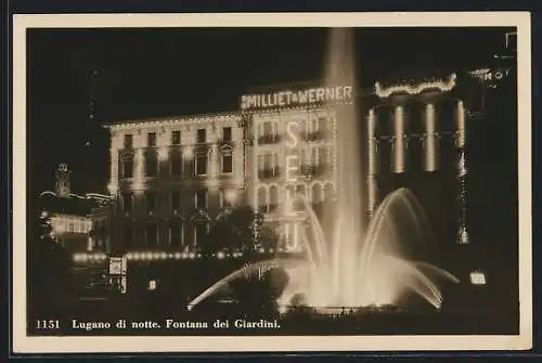 AK Lugano, Fontana dei Giardini