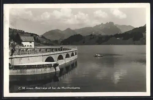 AK Châtel-sur-Montsalvens, Lac de Montsalvens, Le Barrage