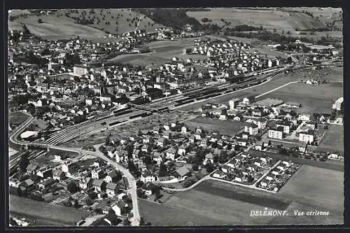 AK Delemont, Vue aerienne, Fliegeraufnahme