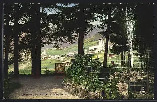 AK Disentis, Parkpartie im Disentiserhof