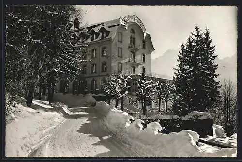 AK Hohfluh /Hasliberg, Hotel Schweizerhof im Winter