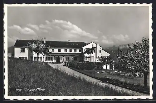 AK Jongny s. Vevey, Hotel mit Auffahrt