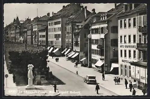 AK La Chaux-de-Fonds, Rue Léopold Robert