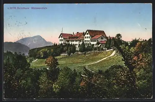 AK Solothurn, Weissenstein mit Berglandschaft