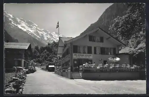 AK Stechelberg im Lauterbrunnental, Hotel Stechelberg, Bes. Fam. Gertsch