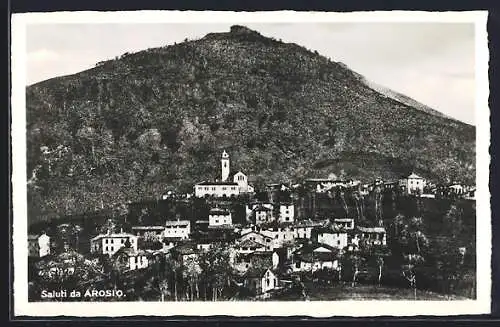 AK Arosio, Ortsansicht mit Blick zur Kirche